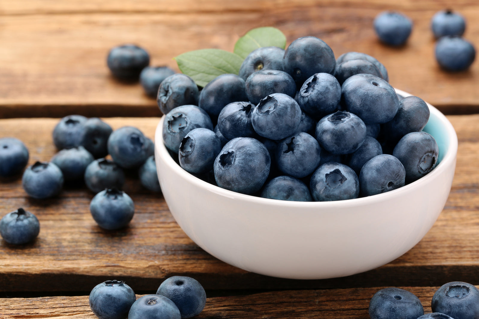 White bowl filled with blueberries | Essential Vitamins for Glowing Skin: Your A to K Guide