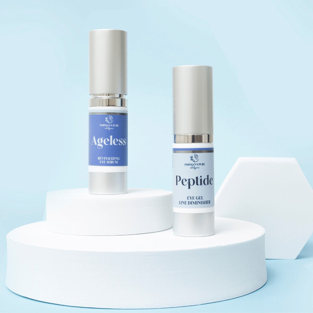 Ageless Eye Revitalizing Serum & Peptide Eye Gel Parisians Pure Indulgence