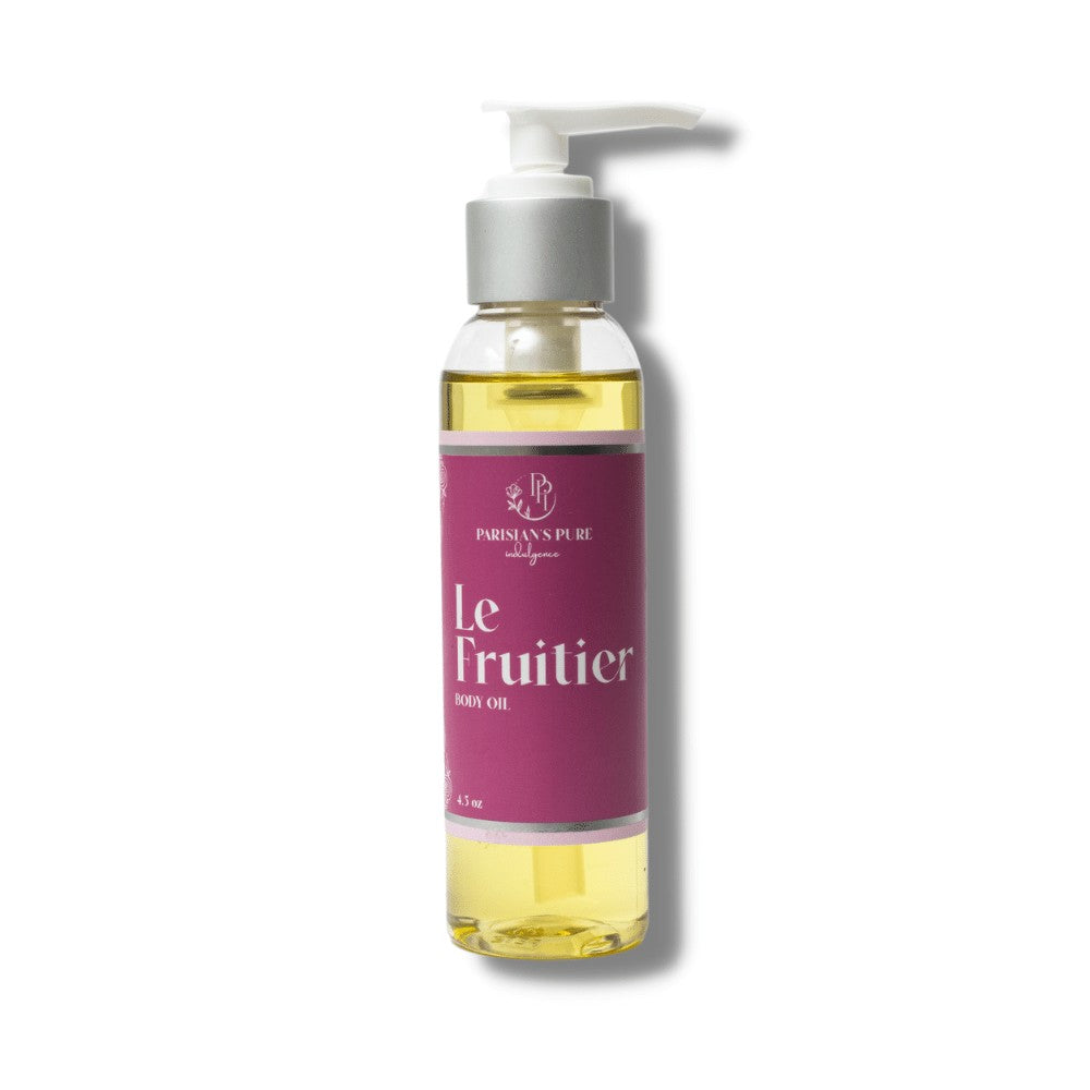 Best Natural Body Oil | Le Fruitier for Dry Skin & Nails | Parisians Pure Skincare for women over 50
