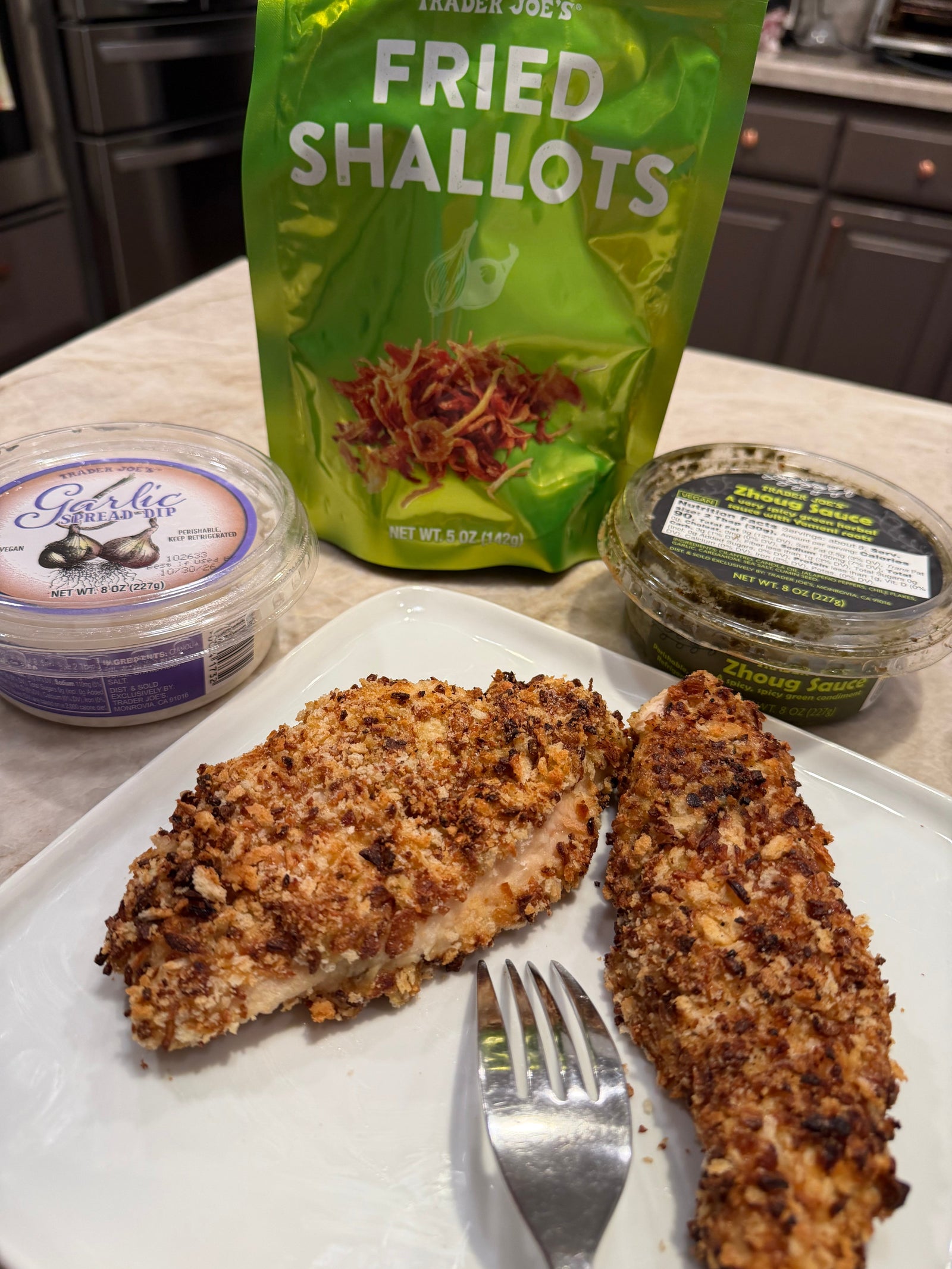 Garlic Chicken Cutlets with Golden Fried Shallots (Easy, High-Protein Dinner)