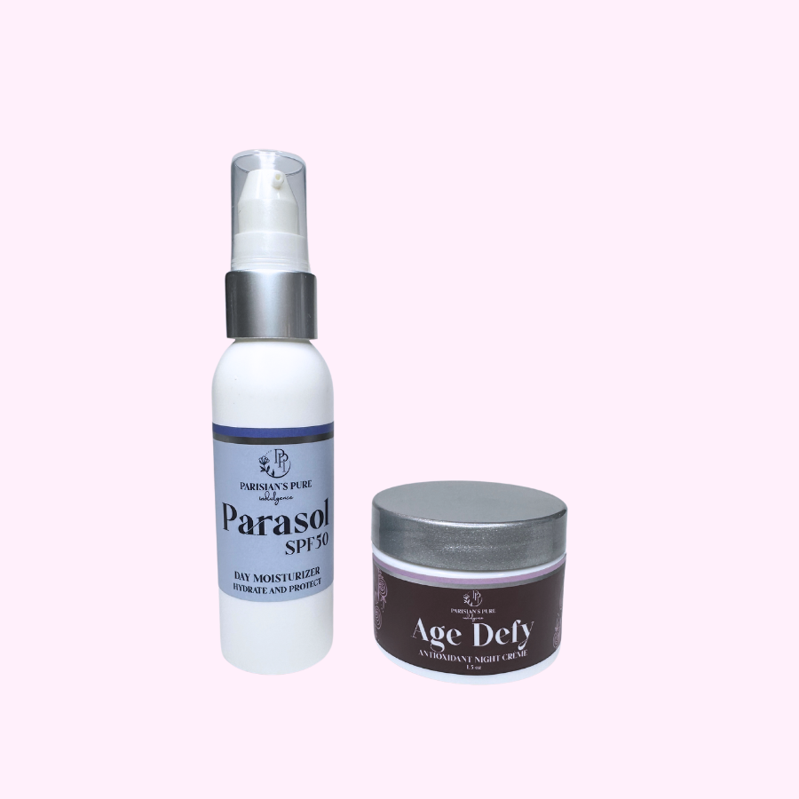 New! Age Defy Anti-aging Night Cream &amp; Parasol SPF50 Day Moisturizer Bundle