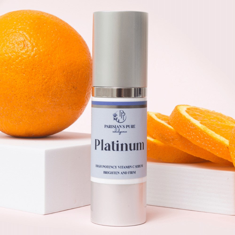 Platinum Pure Vitamin C Serum: High Potency to Illuminate Skin | Parisians Pure Indulgence