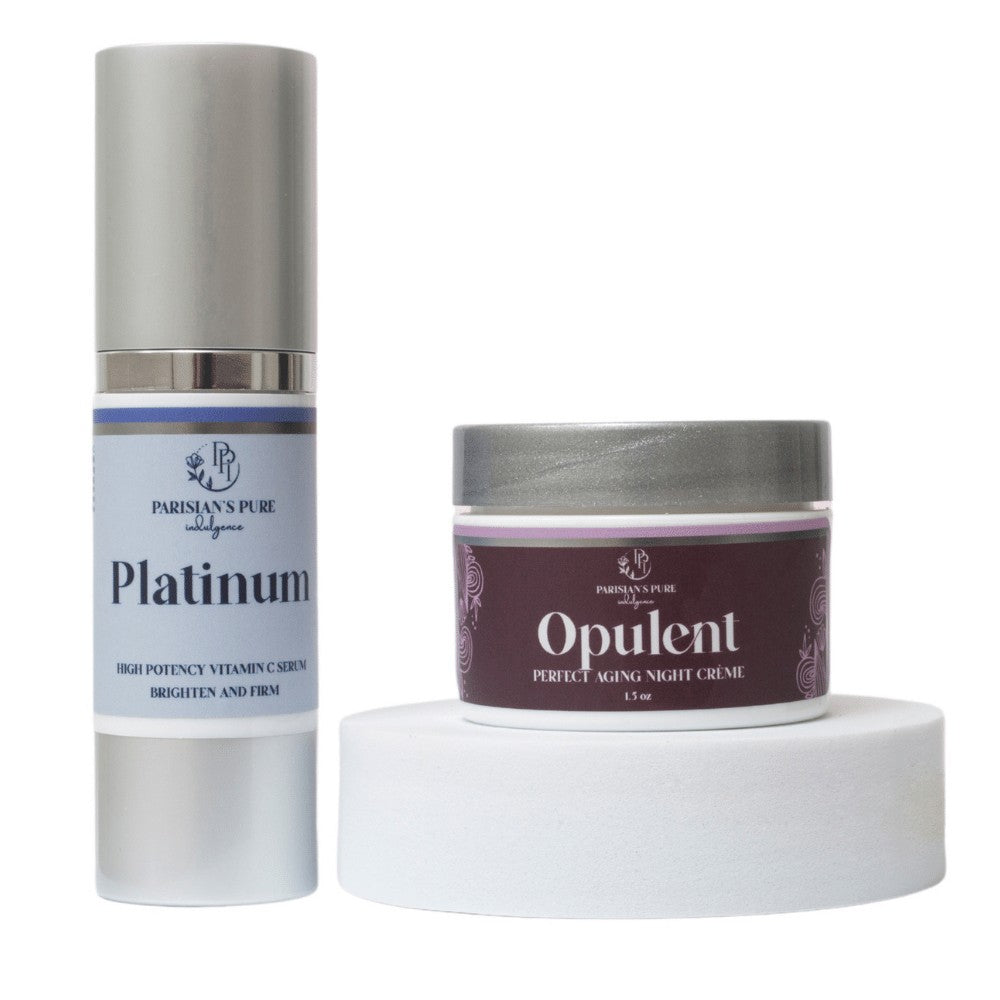 Platinum High Potency C & Opulent Night Cream Combo Parisians Pure Indulgence